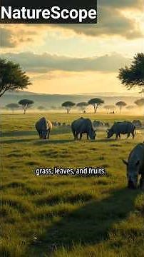 Meet the Rhinoceros one of the largest and most powerful animals on Earth! 🦏 #facts #wildlife