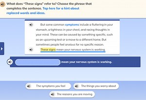 What does "These signs" refer to? Choose the phrase that comple... | Filo