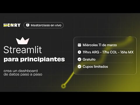 Streamlit para principiantes: crea un dashboard de datos paso a paso