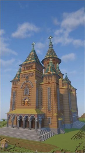Timisoara Orthodox Cathedral | Minecraft Build Timelapse