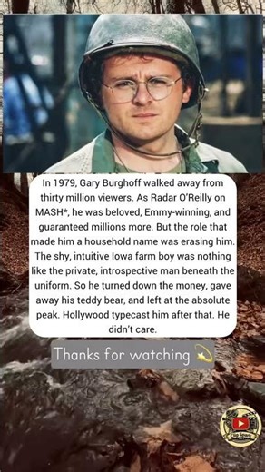 In 1979, Gary Burghoff walked away from thirty million… #shorts #shortvideo #actor #news