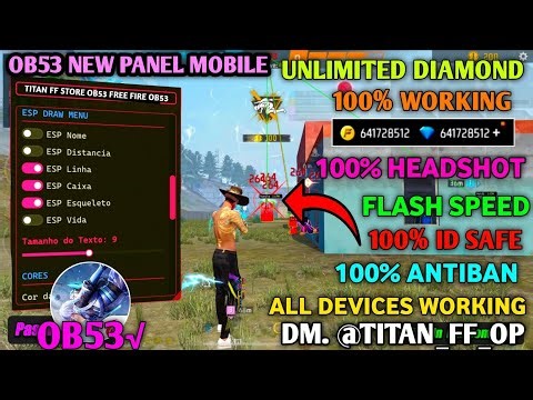 OB53 FREE FIRE MOD MENU || UNLIMITED DIAMOND HACK || FF MOD MENU APK 2026 || FREE FIRE PENAL OB53 ||