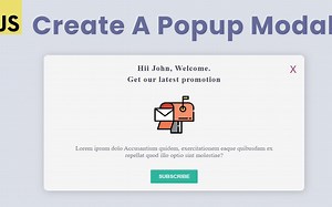 使用HTML CSS和Javascript创建弹出模式教程