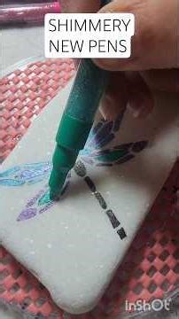 Artistro Glitter Paint Pen Reveal Unboxing Painting on Wood Canvas and Stone #paintpen #unboxingasmr