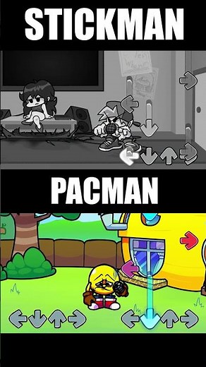 FNF Character Test | Stickman VS PacMan | FNF Mods