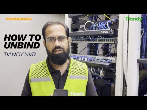 How to unbind Tiandy NVR | Step by step guide #cctvcamera #tiandy 