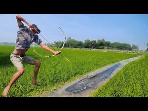 😲Unbelievable Bamboo Crossbow Fishing Technique 🥰Bow Fishing For Big Shoal Fish❤️Drean Fishing Video