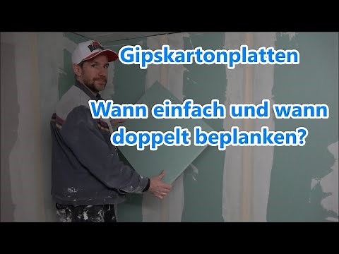 Plasterboard single or double planking Rigips boards Plasterboard installation
