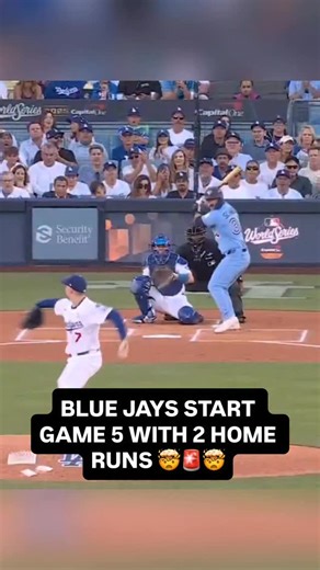 43K views · 161 reactions | THE BLUE JAYS HAVE COME OUT THE GATE SWINGING IN GAME 5‼️ THIS IS WILD 勞  mlb - x #bluejays #toronto #mlb #worldseries | Offside | Facebook