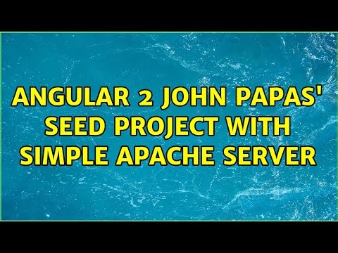Angular 2 John Papas' Seed Project with simple Apache Server