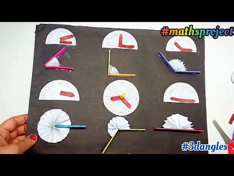 Maths 3D angle project#schoolproject #angle #3dmodel #project #maths #mathematics #youtube#cbse#icse