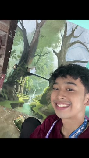 School Final Project: Exploring Acrylic Landscape Painting