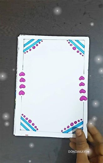 Quick and easy project work design borders|Simple project border designs|Project work design borders