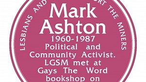 Mark Ashton memorial plaque