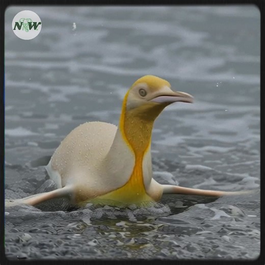 A rare yellow king penguin is spotted and documented on the shores of South Georgia.—[Full story in cᴑmments]👇 | Adorable Things