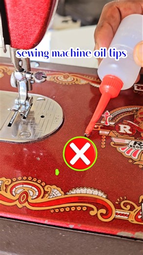 What is the correct way to oil a sewing machine? #shorts #machineoil #sewingtips