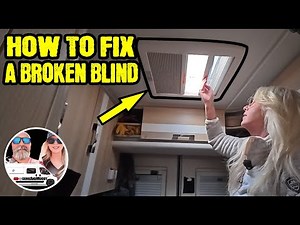 How to FIX a Broken Rooflight Blind & Flyscreen Campervan / Motorhome / Caravan (Step-by-Step Guide)