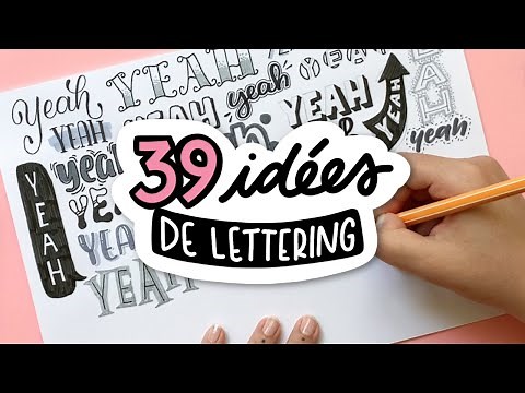 39 FUN AND EASY LETTERING STYLES | Ideas for your bullet journal
