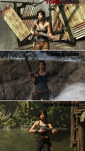 Tomb Raider vs Rise vs Shadow | Shotgun Reload #tombraider #shadowofthetombraider