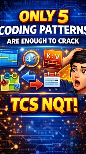 Stop Solving Random Problems |Only 5 Coding Patterns You Need to Crack TCS NQT Coding Round #tcsnqt