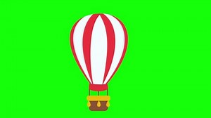 2d Animated Illustration Hot Air Balloon Stock Footage Video (100% Royalty-free) 1109370707 | Shutterstock