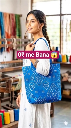 0₹ FREE me bag bana #shorts #diy #bagmaking #diybag #fashion #viral #trending #totebag #handmade