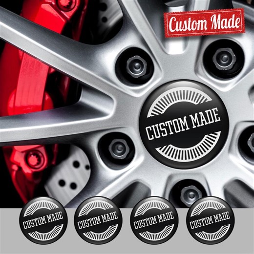 Custom German Brands Auto Logo Wheel Center Cap Decals: Epoxy Resin Stickers, Set of 4 - Etsy