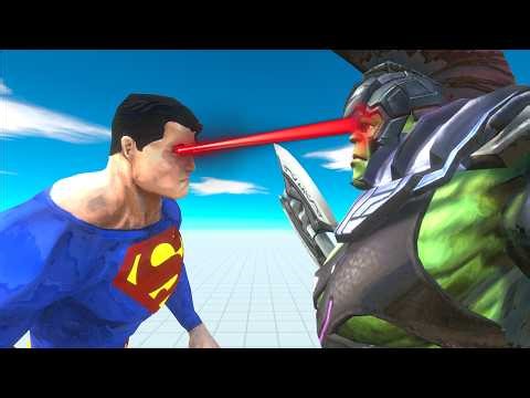 Hulk Warrior & Super Hero LASER WAR 💥 Who Survives? | Animal Revolt Battle Simulator