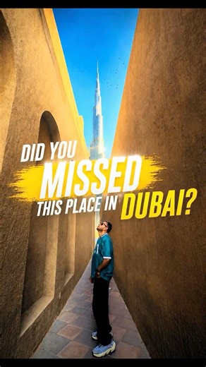 Did You Miss This Hidden Place in Dubai? 🇦🇪👀 #travel