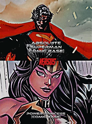 Comic Absolute Superman vs Comic Power Princess #youtubeshorts #foryourpage #marvelvsdcshorts