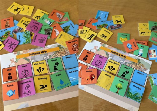 Animal Themed Colourful Semantics, Sentence Building | Preschool Speech Therapy Printables (PDF Download) - Etsy Australia