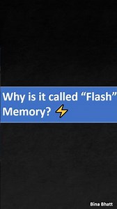 Why is it called “Flash” Memory? ⚡ #computerarchitecture #computerscience #computermemory
