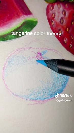Cómo pintar una mandarina con teoría del color