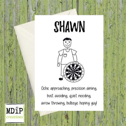 Darts Card Personalised for Him, Darts Player Birthday Card - Etsy UK