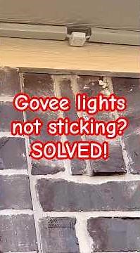 Govee lights not sticking SOLVED! #govee #goveelights #diy