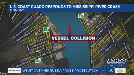 Coast Guard investigates Hahnville boat collision
