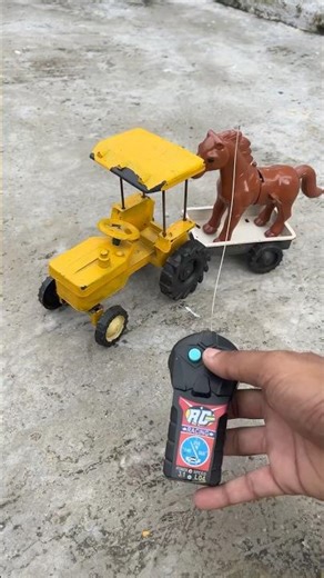 Unboxing a mini Farmtrac Tractor Trolley model hourse animal Testing review #Rc #Tractor #unboxing