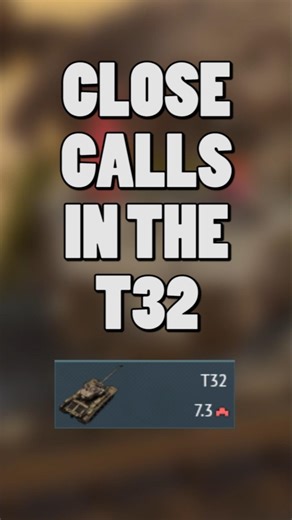 Close Calls in Tha T32! #warthunder #warthunderrealistic #wt #gaijin #gaming #tanks #fyp