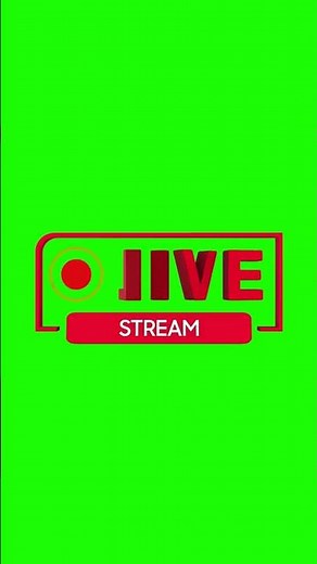 LIVE Stream Logo Green Screen 🟢 Chroma Key Overlay #shorts