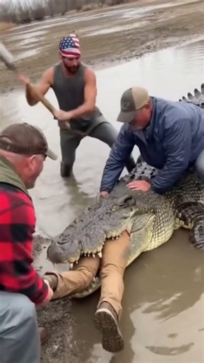 Pulled to Safety from a Crocodile’s Grip 🐊 (4K) | Nature’s Hidden World!