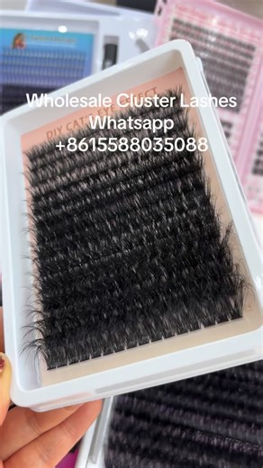 Cluster lash vendor | Wholesale lash extensions/ easy fan/volume lashes extensions with your logo Plz add my WhatsApp, I can reply U as soon as possibility.... | Instagram