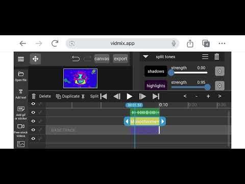 How to make clearer gradient map on Vidmix