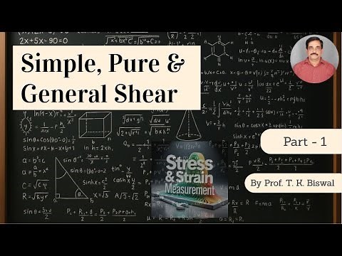 Simple shear, Pure shear and General shear, Part 1 by Prof. T.K. Biswal, IIT BOMBAY