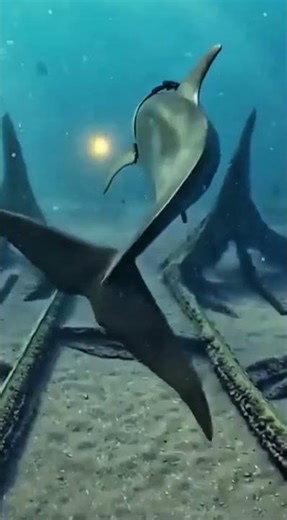 Dolphin POV Atlantis Gate Discovered Then Something Moved the Dark #shorts #dolphins #OceanMystery
