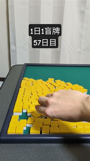 盲牌練習#麻雀#一人暮らし
