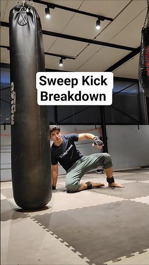 Sweep Kick - Step By Step #kickboxing #taekwondo