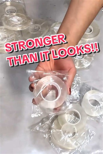 Nano tape magic! Sticks insanely strong, peels off clean with zero residue.#tiktokshop #fyp #nanotape #diy #nodrillsolution