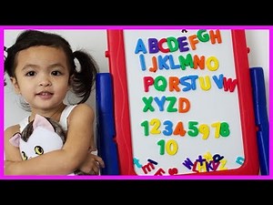Learning ABC Letter Alphabets Fridge Letter Magnets Video for preschoolers and toddlers