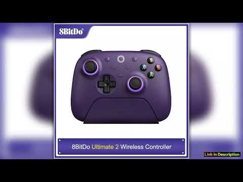 8BitDo Ultimate 2 Wireless TMR Joystick Controller with Charging Dock for PC Windows 10 11 Android