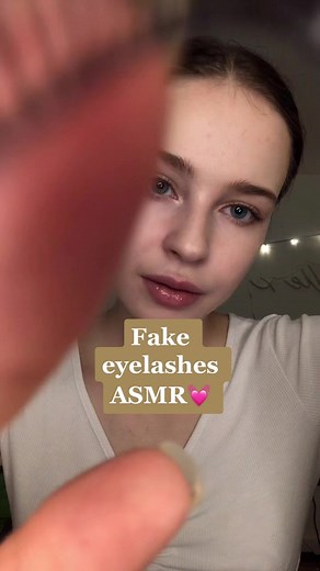 Fake eyelashes ASMR💓 #asmreyelash#asmrmakeup#asmrpersonalattention#asmreye#asmrlashes#asmrrelax#asmrtingles#asmrsleep#asmrbelle#fyp#fypage